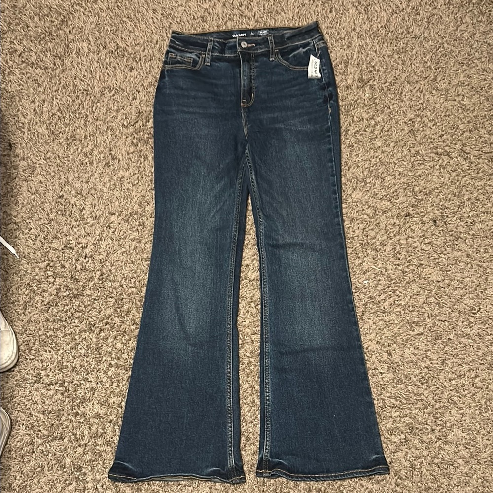 Old Navy Women's Blue Flare Jeans